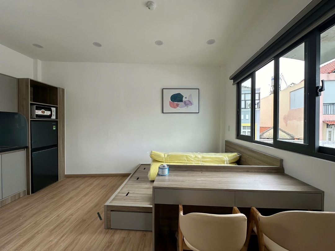 Căn Hộ Studio Cửa Sổ Mới 100%|Gần Ngay Coopmart Nhiêu Lộc,Trường Sa Q3,Có Máy Giặt Riêng Từng Phòng