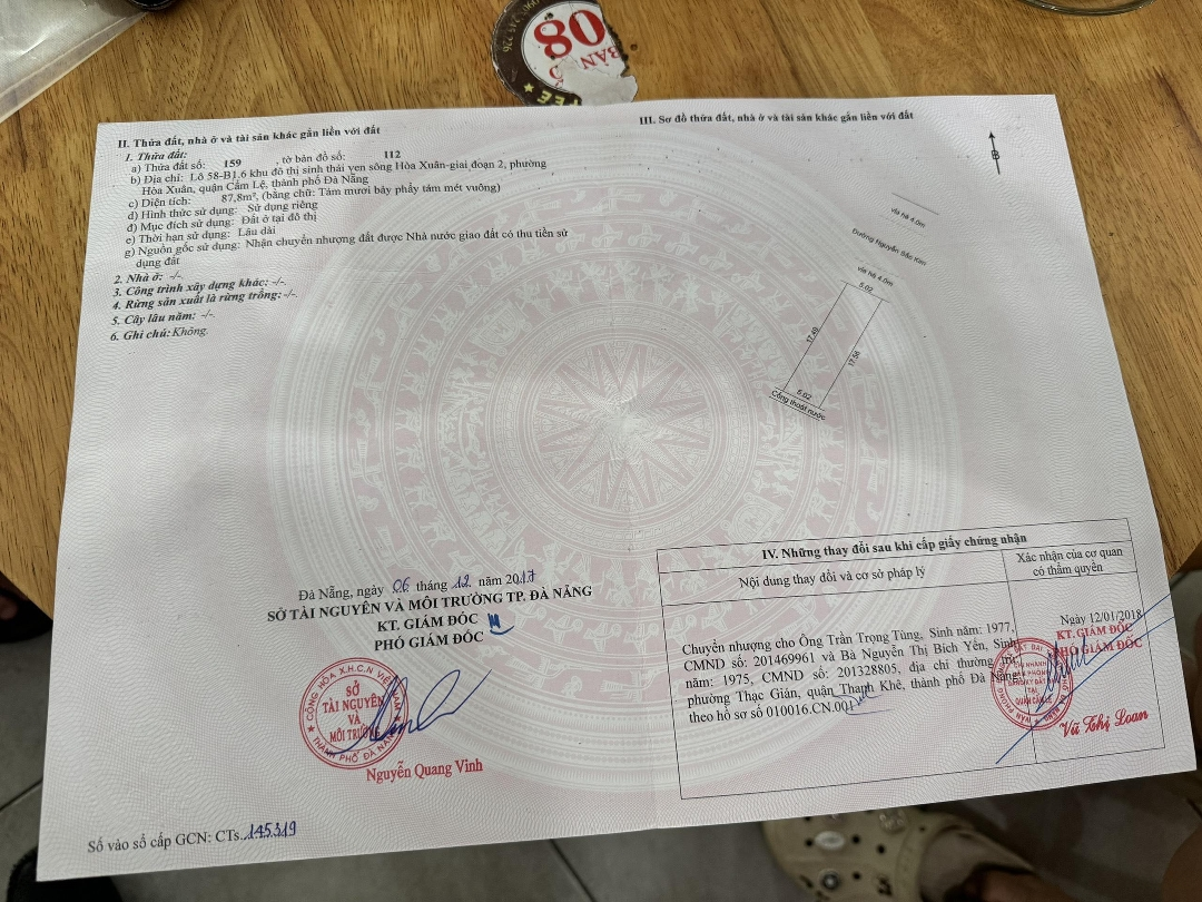 Bán Đất Nguyễn Kim, Hòa Xuân, Cẩm Lệ, Đà Nẵng, 3,75 Tỷ, 87,8M2 Đẹp, Nhiều Tiện Ích