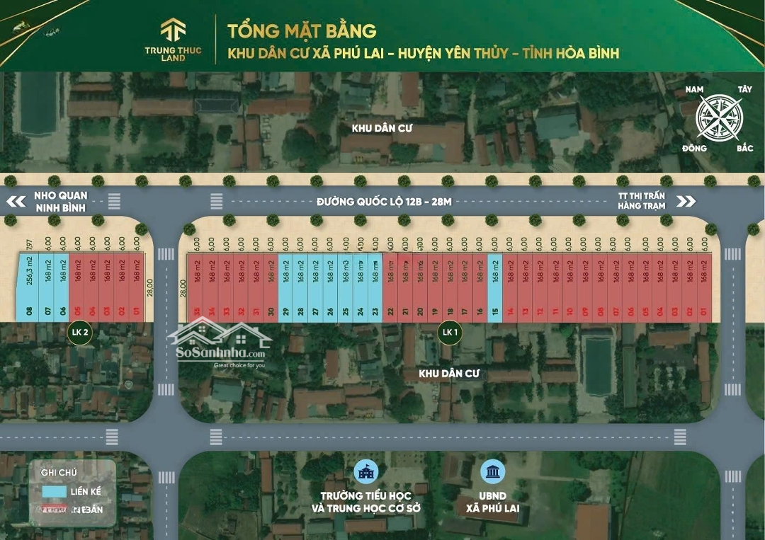 Đất Nền Thị Trấn Hàng Trạm, Mặt Đường Ql12B, Chưa Đến 1,9 Tỷ, Sẵn Sổ Hồng