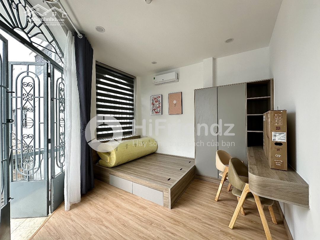 New 100% Căn Hộ 1 Phòng Ngủtách Bếp Ban Công 40M2|Gần Bờ Kè Trường Sa Q3_Nội Thất Mới Có Máy Giặt Riêng