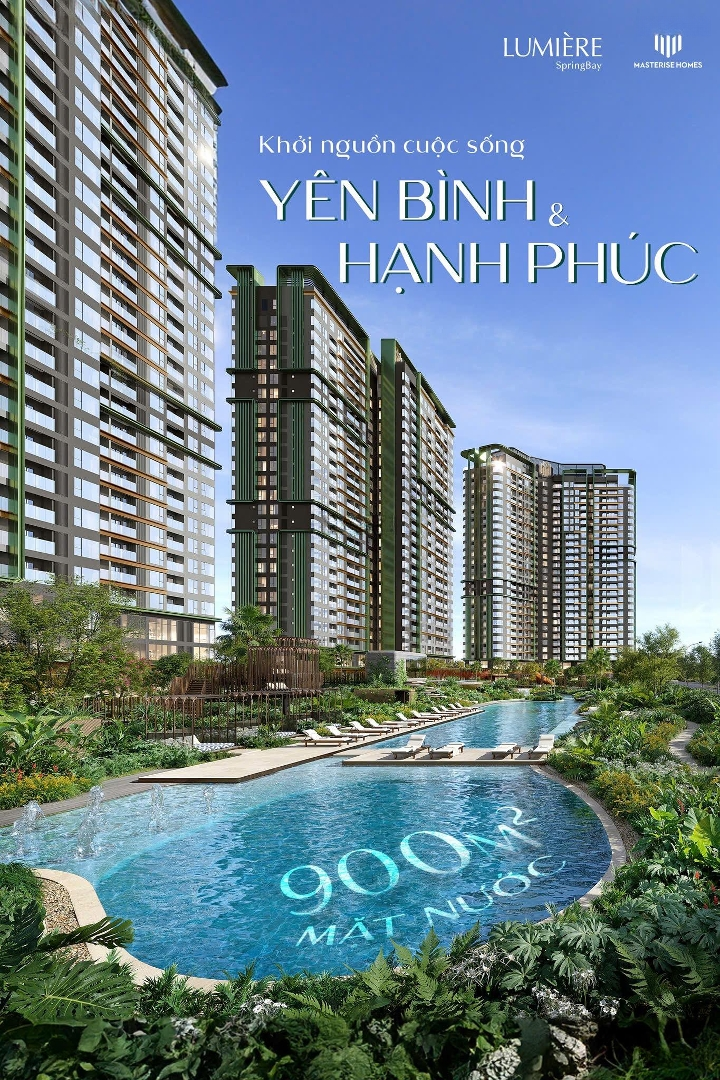 Phân Khúc Căn Hộ Hạng Sang Lumiere Springbay Ocp2. Bàn Giao Tiêu Chuẩn Quốc Tế