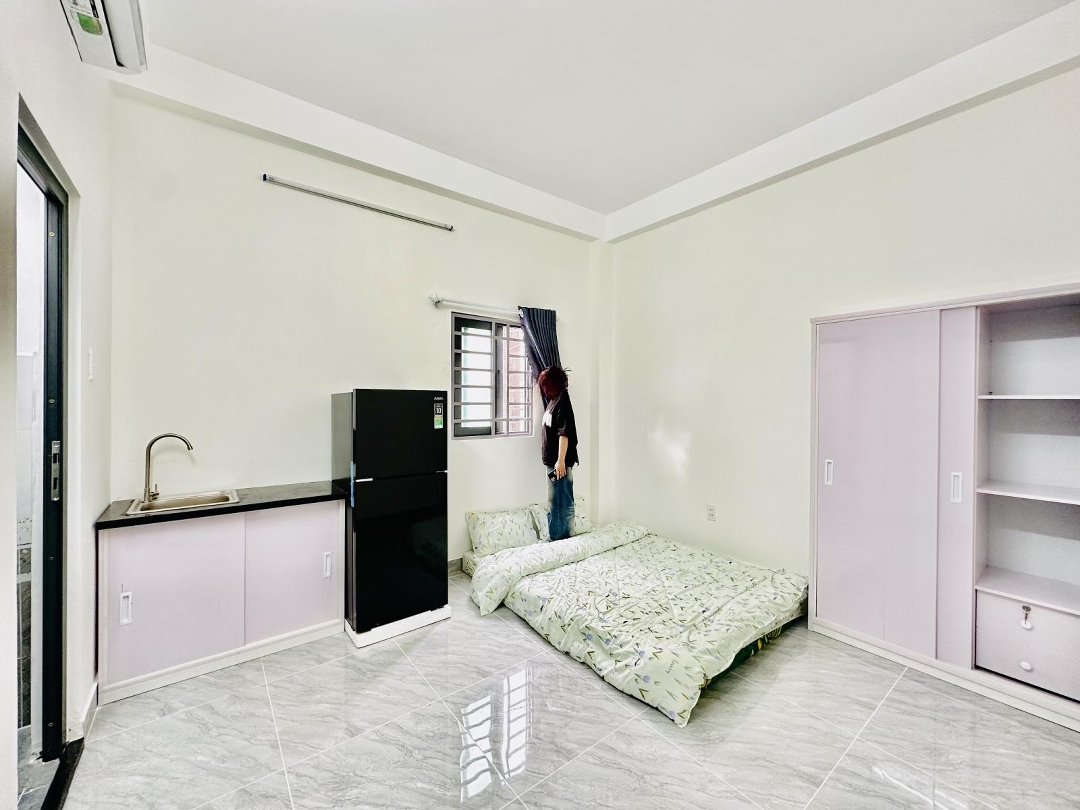 Cho Thuê Căn Hộ Dịch Vụ Ngay Trung Tâm Bình Thạnh Studio Cửa Sổ Đón Nắng