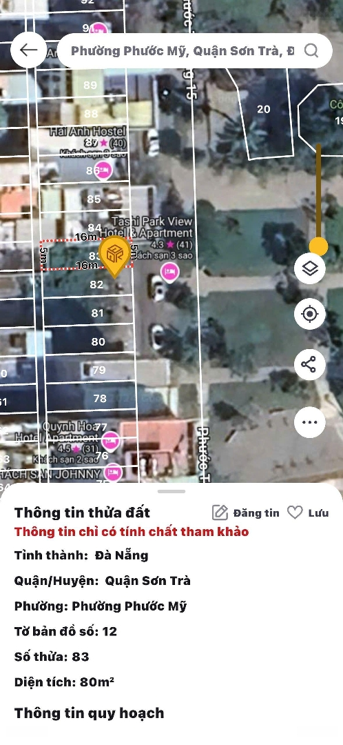 _ Bán Cặp Đất Phước Trường 15 Sơn Trà P.phước Mỹ Vị Trí Đất Siêu Đẹp
