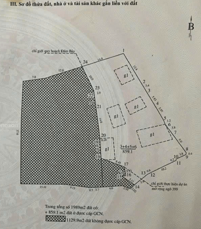 [ GIẢM 100 TỶ] BÁN 1989M2 ĐẤT( 859M2 THỔ CƯ) TẠI ÂU CƠ, GẦN THUNG LŨNG HOA HỒ TÂY - 220 TỶ
