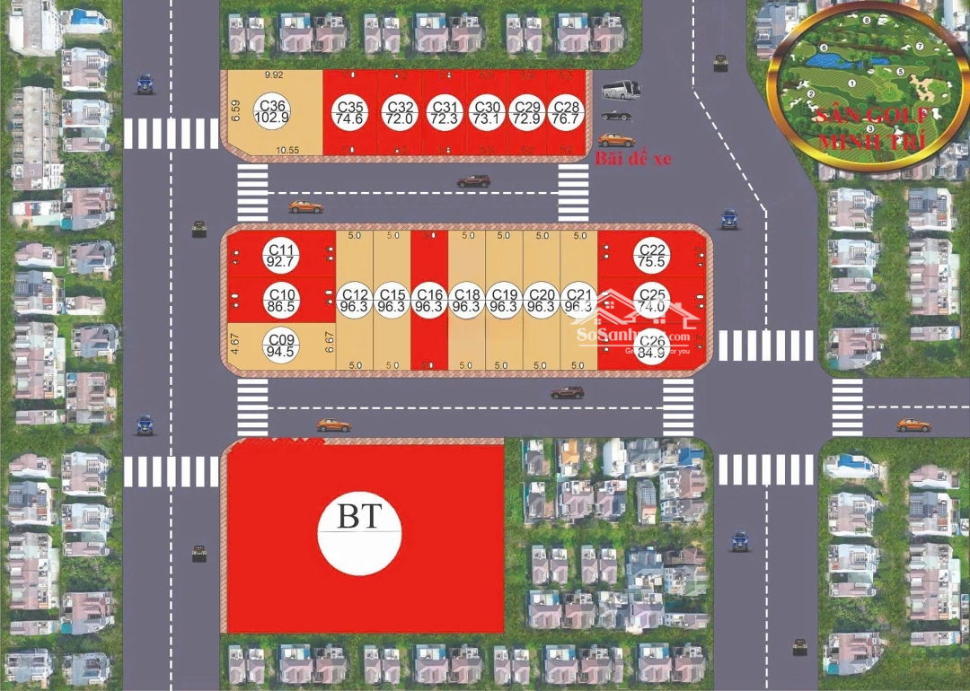 Đất Đẹp Minh Trí, Sóc Sơn, Gần Hồ Đồng Đò, Sân Gôn Hà Nội Club - 90M2