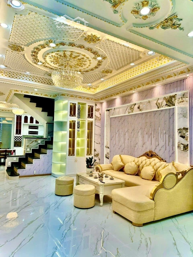 Bán Nhà: Nhà Bè: Nhà Siêu Đẹp, 95M2 , 5Phòng Ngủ, 5 Vệ Sinh Ôtô Ngủ Trong Nhà, Cạnh Pmh 5P.