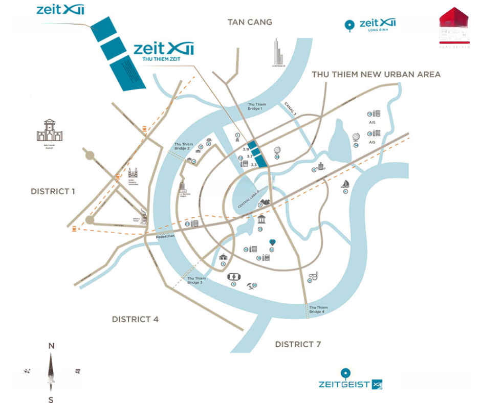 Thủ Thiêm Zeit River - Chủ Nhà Đi Định Cư Nước Ngoài & Chuyển Nhượng Siêu Phẩm 3Pn