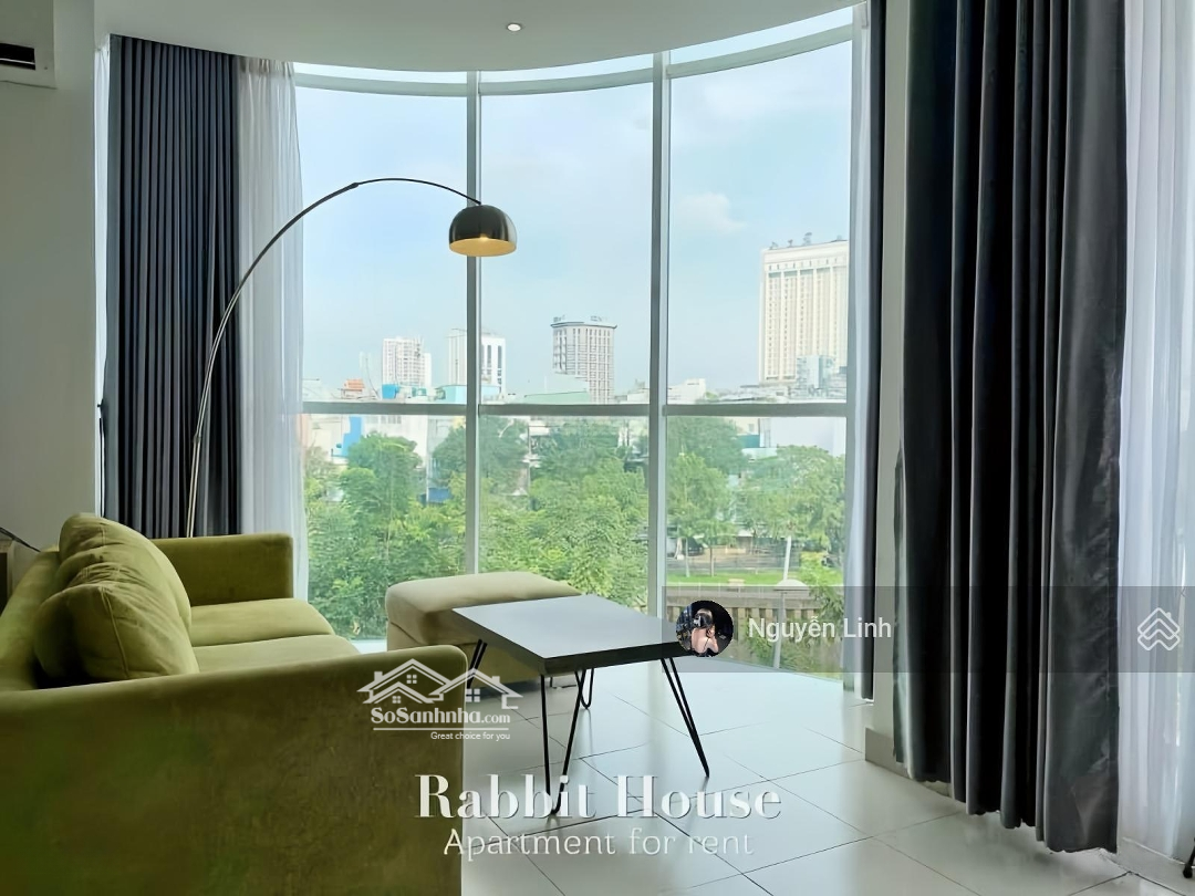 Cho Thuê Căn Hộ Full Kính Vòng Cung, View Bờ Kè Triệu Đô, 1 Phòng Ngủbacol Full Nội Thất,Gần Cầu Thị Nghè
