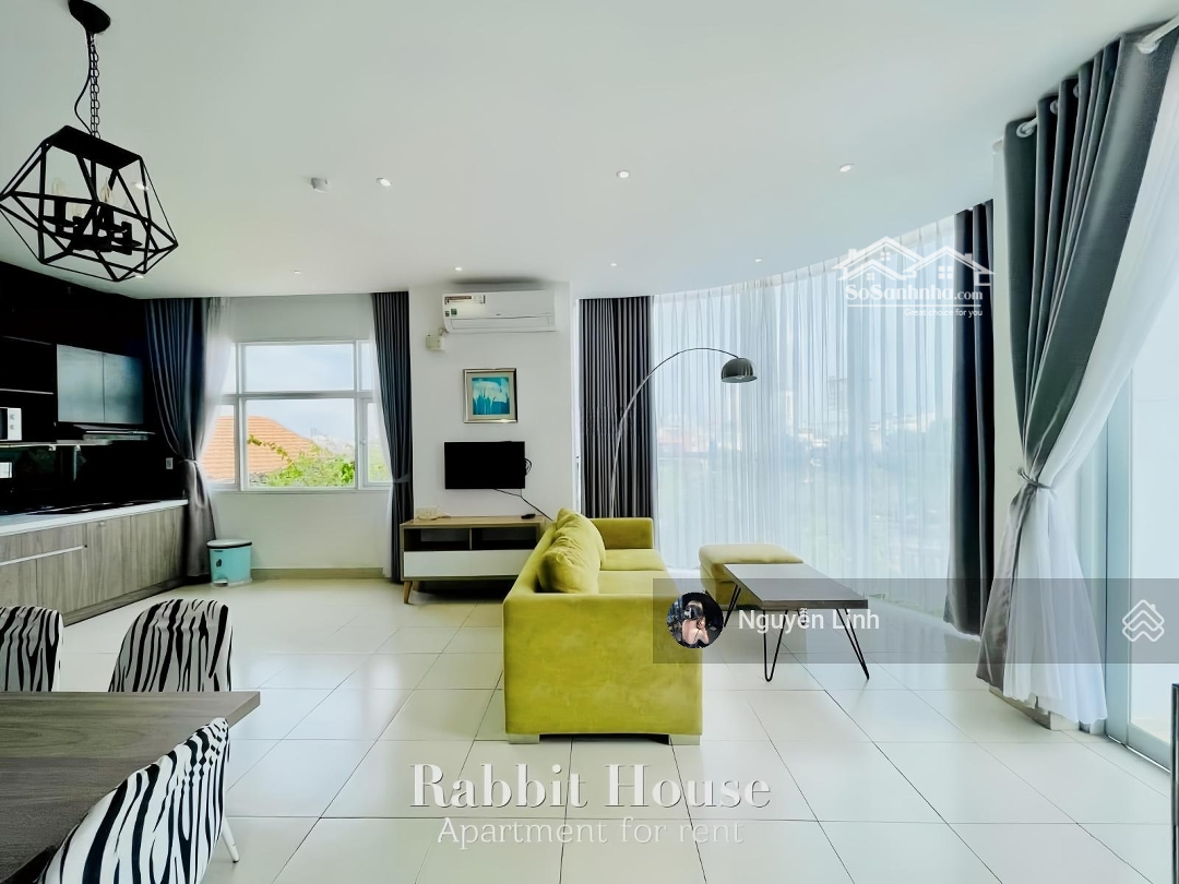 Cho Thuê Căn Hộ Full Kính Vòng Cung, View Bờ Kè Triệu Đô, 1 Phòng Ngủbacol Full Nội Thất,Gần Cầu Thị Nghè