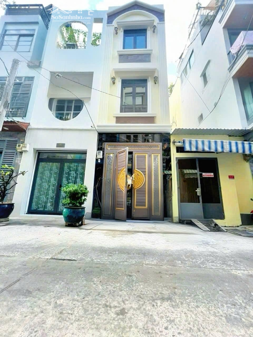 Bán Nhà Quận 4, 4 Tầng Hoàn Công, 2 Mặt Tiền Đường Số Xe Hơi Trước Và Sau, Khu Vĩnh Hội !