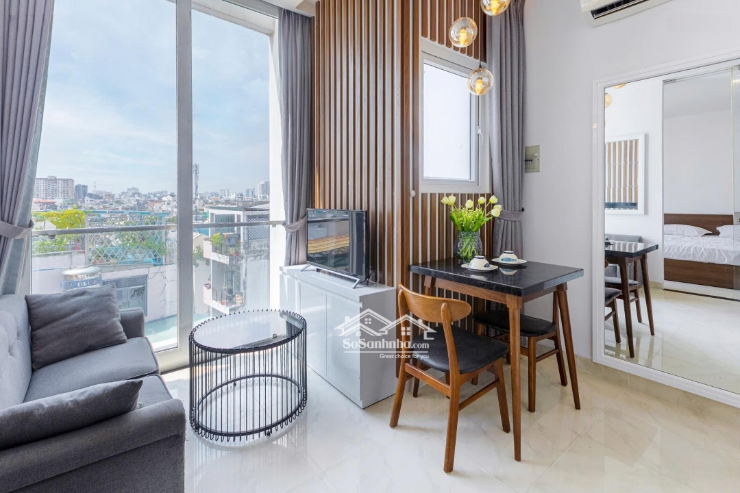 Căn Hộ 35M2 1 Phòng Ngủtách Bếp Ban Công Cực Chill Kiểu Dáng Hiện Đại Ngay Quận Trung Tâm