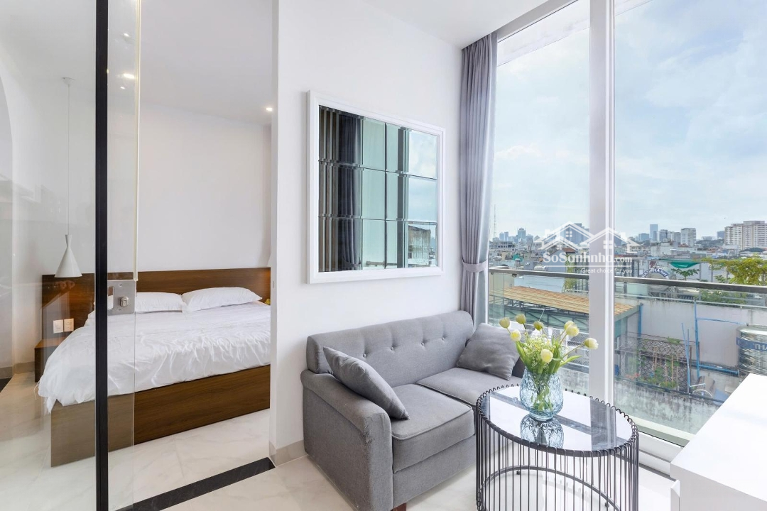 Căn Hộ 35M2 1 Phòng Ngủtách Bếp Ban Công Cực Chill Kiểu Dáng Hiện Đại Ngay Quận Trung Tâm