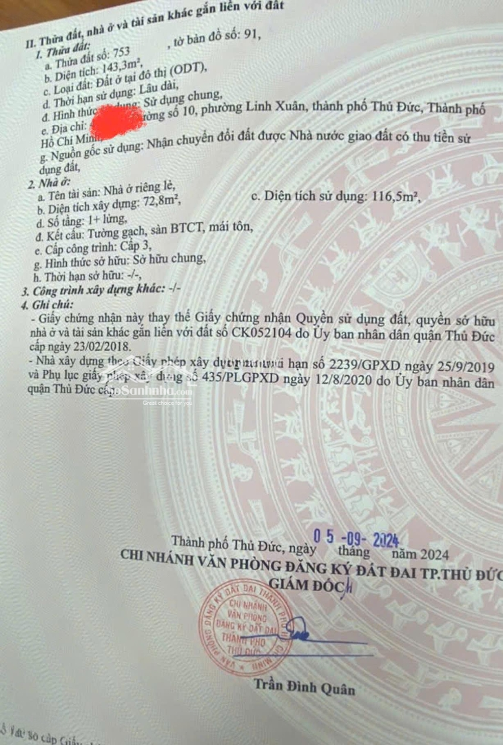 Cần Bán: Nhà Ở Kết Hợp Cho Thuê