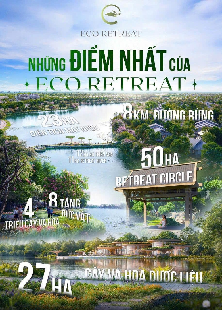 Ecopark - Eco Retreat Long An. Booking Sớm, Chọn Căn Đẹp Nhất Dự Án