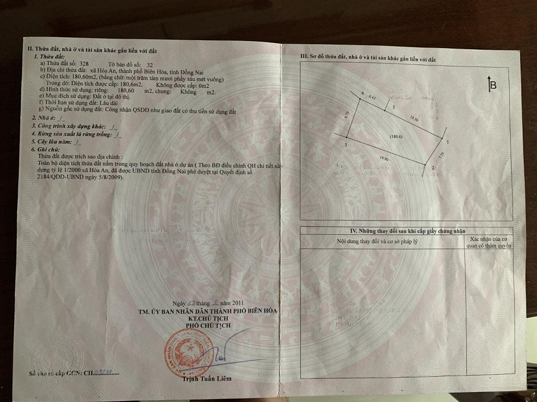 Bán Nhà Đất Riêng Chính Chủ Tại Phường Hoá An, Tp Biên Hoà