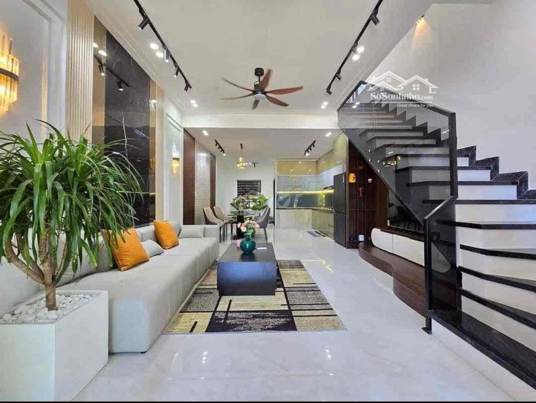 Bán Gấp Căn Nhà Phố 3 Tầng, 76,5M2, Mới, Hoàn Thiện, Gara Ô Tô Riêng, Sân Thượng, Sổ Sẵn