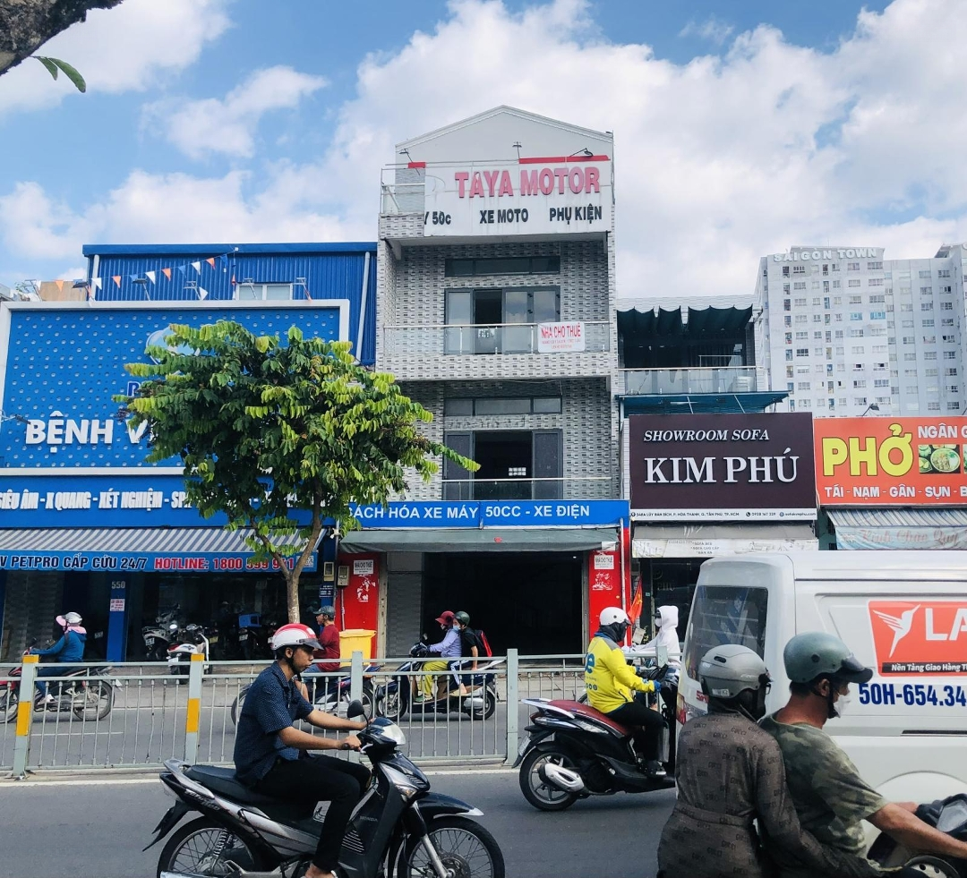 Cho Thuê Nhà Mặt Phố, Số 550 Lũy Bán Bích, 47 Triệu, 124 M2, 3 Tầng, 4Wc