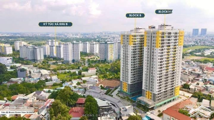 Cần Bán Căn Hộ Chung Cư Bcons Green View Loại 2 Phòng Ngủ2Wcdiện Tích51,3M2. Tầng Trung Ban Công View Nhìn Sg