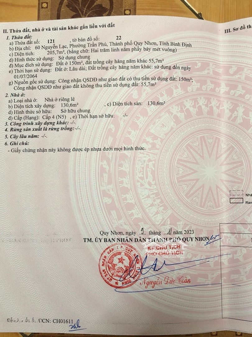 Bán Nhà Mặt Tiền Đường Nguyễn Lạc