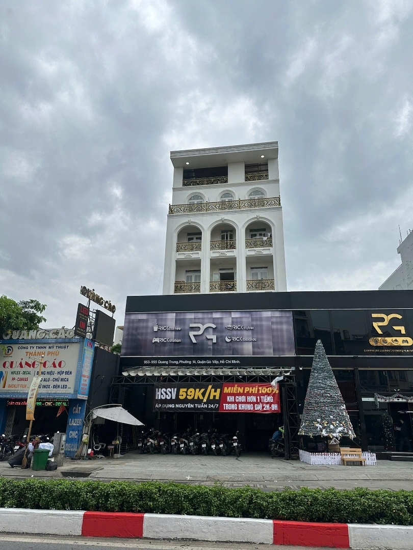 Tôi Cần Bán Mặt Tiền 957 Quang Trung Đang Cho Thuê Kinh Doanh Giải Trí,Diện Tích12X31M Gía Rẻ 36 Tỷ Mtg