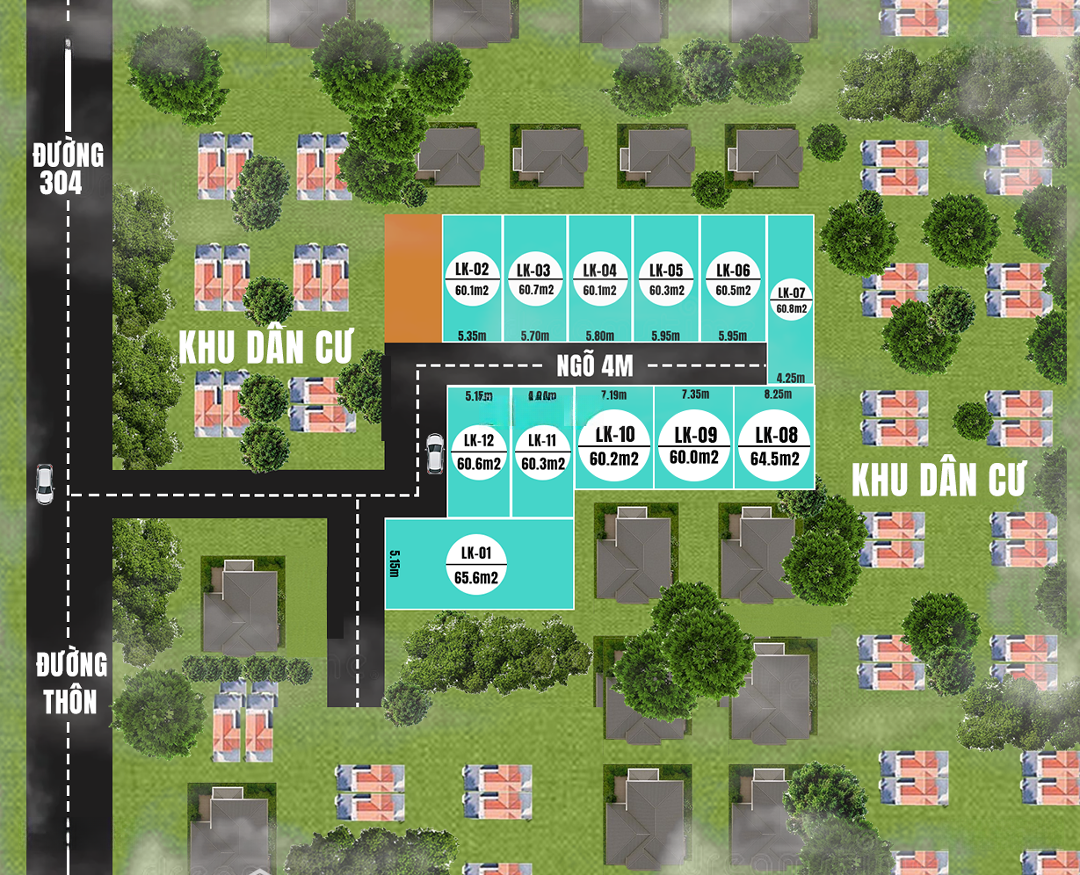Bán Đất Tại Xã Quang Hưng, An Lão, Hải Phòng, Đường 304, Giá 485 Triệu/Lô(60-65M2)