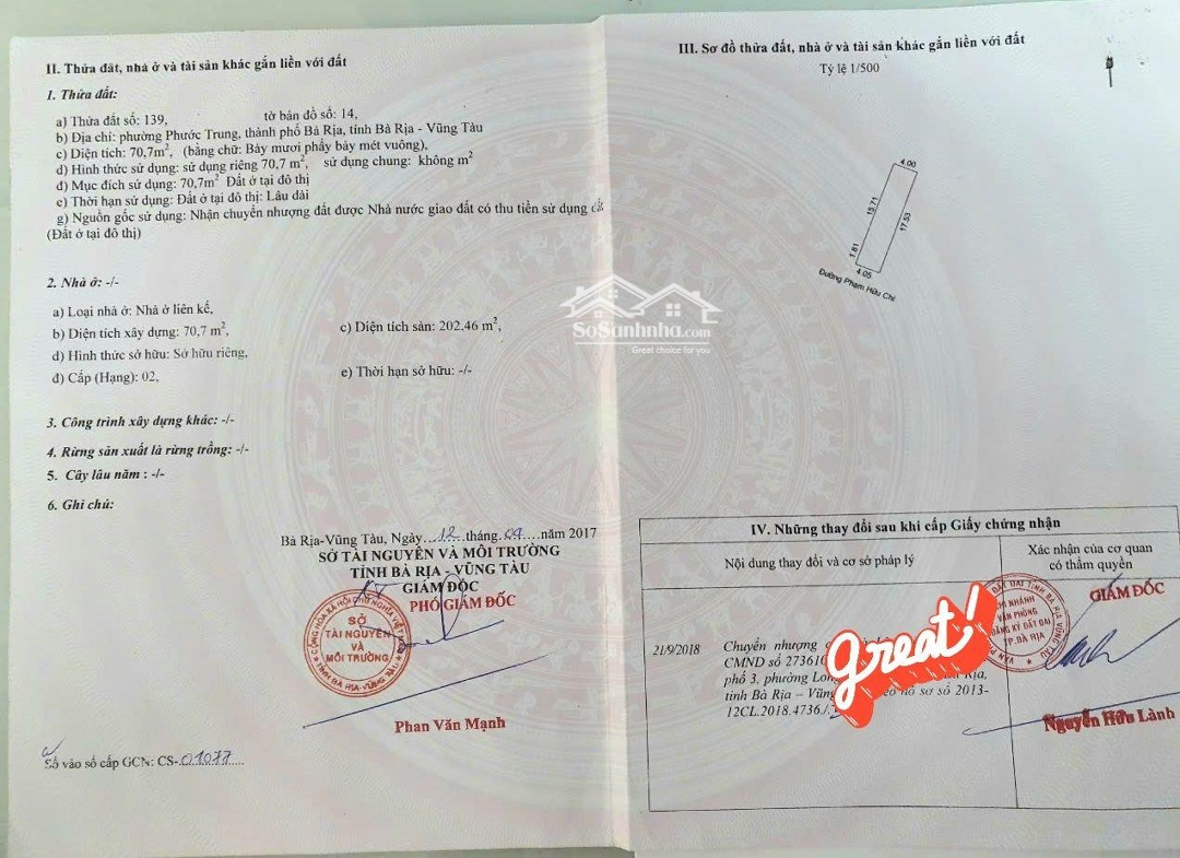 Bán Nhà Mặt Phố Hướng Nam Chính Chủ, 3 Tầng 4 Phòng Ngủ Gần Siêu Thị Go, Coopmark,Trung Tâm Thương Mạibà Rịa. Giá Hot