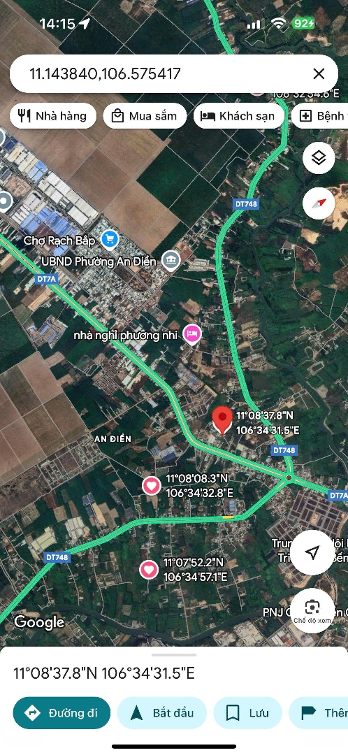 Ngộp Bán Giá Siêu Rẻ. Đất An Điền _ Bến Cát 5X39. 60M Thổ Cư Giá Chỉ 1 Tỷ 150 Chốt