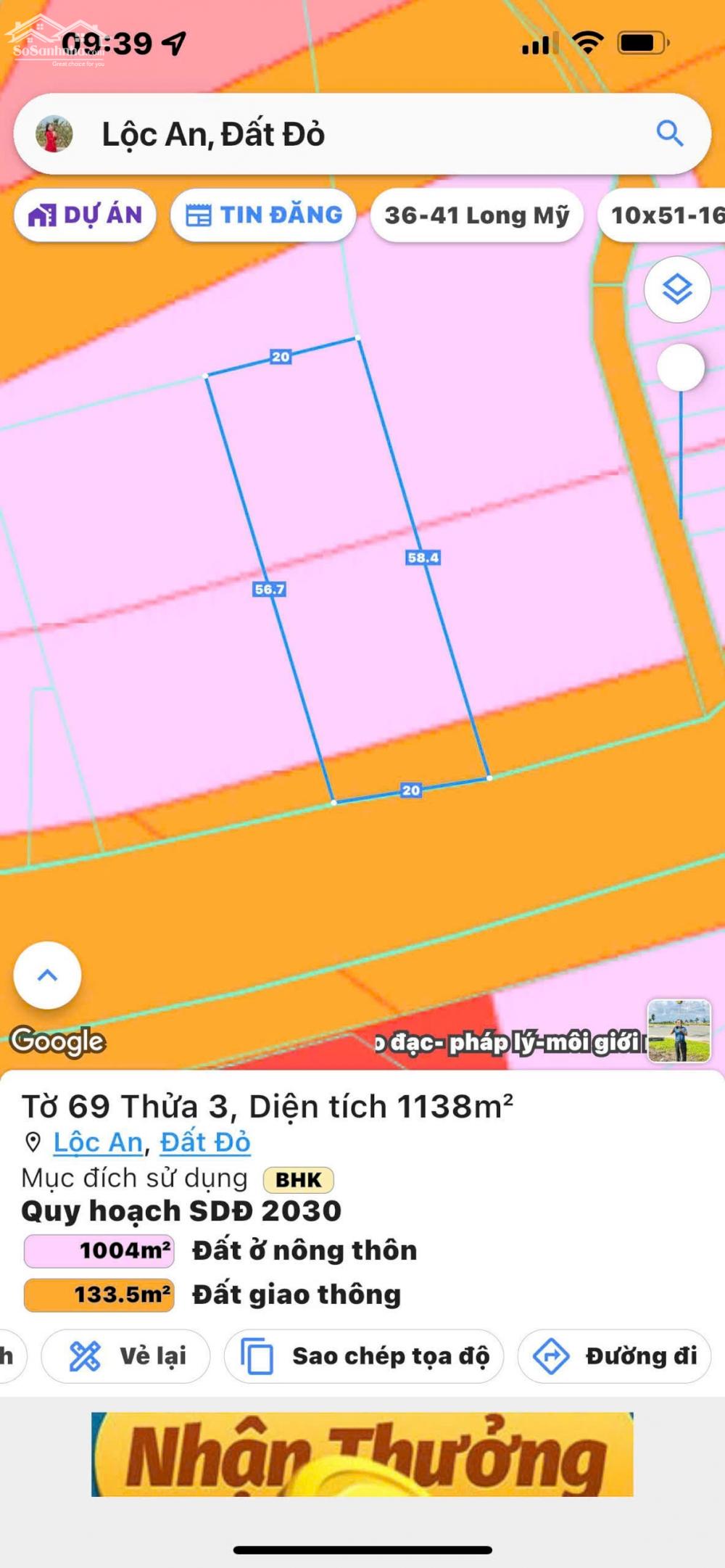 BÁN 20M MẶT TIỀN KINH DOANH ĐƯỜNG VEN BIỂN LỘC AN - HỒ TRÀM .H LONG ĐẤT. BRVT