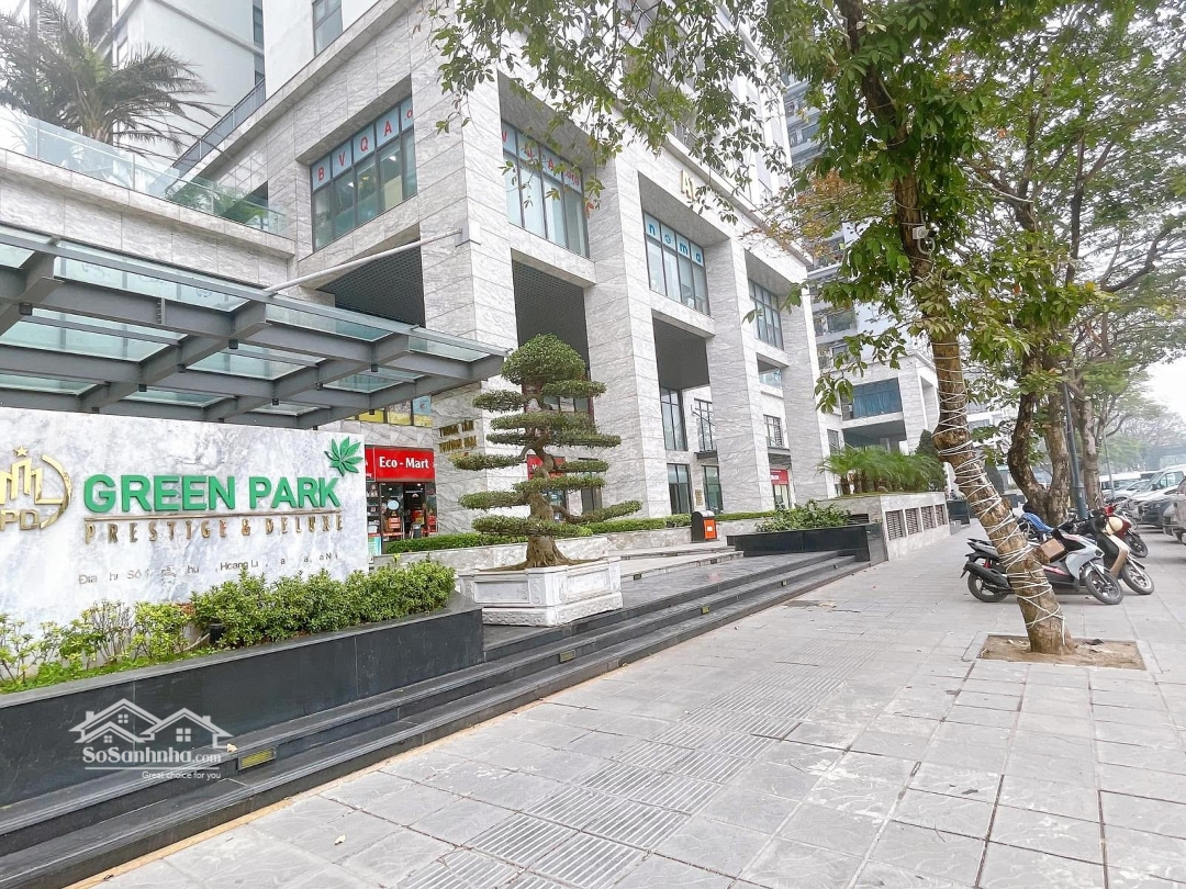 Shophouse Tầng 1 - Lô Góc - Chân Đế Chung Cư Green Park - Dòng Tiền 25 Triệu/Tháng - Sổ Lâu Dài