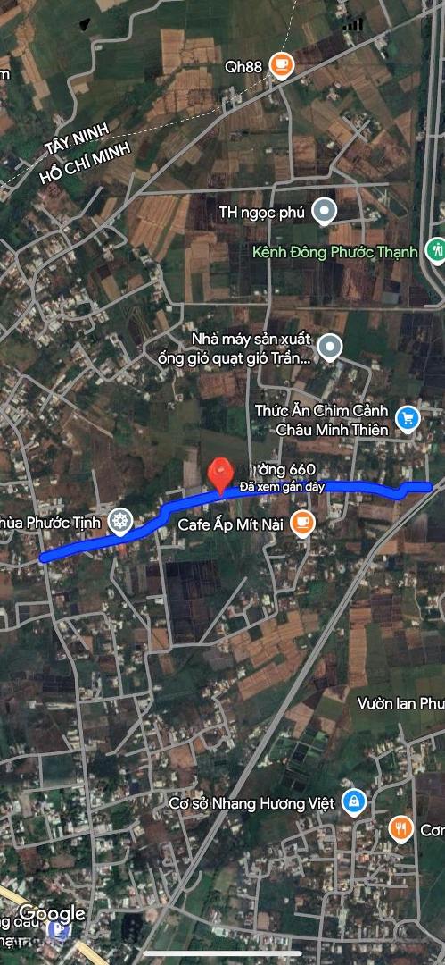 Chính Chủ! Bán Đất Đường Trần Thị Thêm (660 Cũ) Phước Thạnh-Củ Chi, 255M2, 8X31, Giá Bán 1,8 Tỷ.