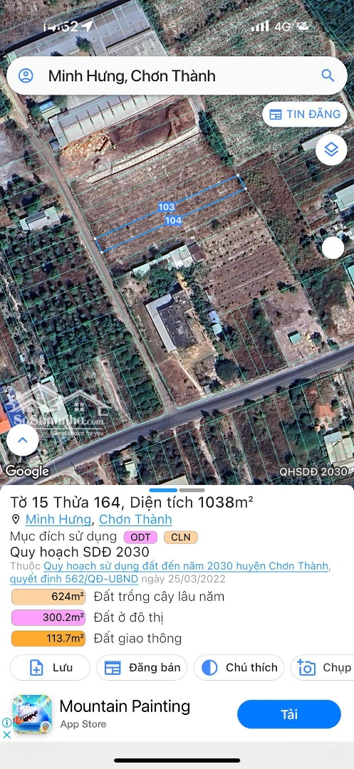 Tôi Cần Bán Lô Đất Ngang 10M Dài 100M Có 100M2 Thổ - Ngay Kcn Minh Hưng Sikico Giá Bán 1Tỷ45