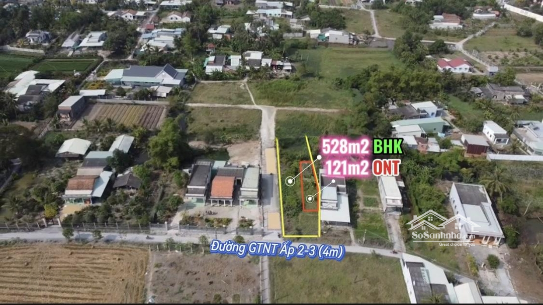 649M2 Có 120M2 Thổ Cư Đường Xe Tải 4M