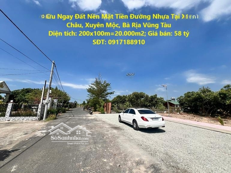 Sở Hữu Ngay Đất Nền Mặt Tiền Đường Nhựa Tại Xã Bình Châu, Xuyên Mộc, Bà Rịa Vũng Tàu