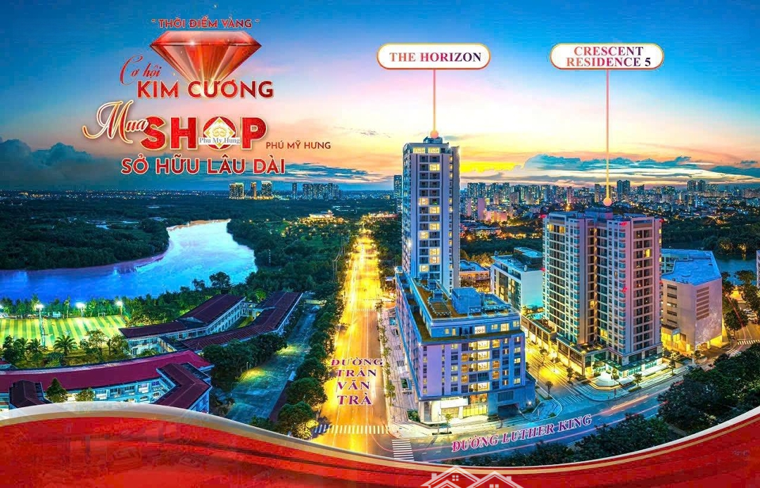 Giỏ Hàng Shophouse Đẹp Nhất The Horizon Trung Tâm Hồ Bán Nguyệt Phú Mỹ Hưng, Thanh Toán 2 Năm