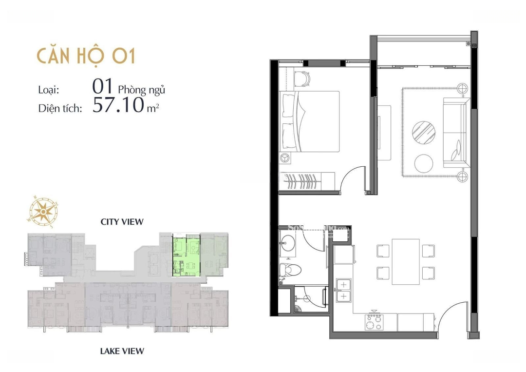 Cần Nhượng Lại Căn Hộ Studio 55,96M - 1 Phòng Ngủnhà Mới Từ Bàn Giao Cđt Tại Quận Ba Đình