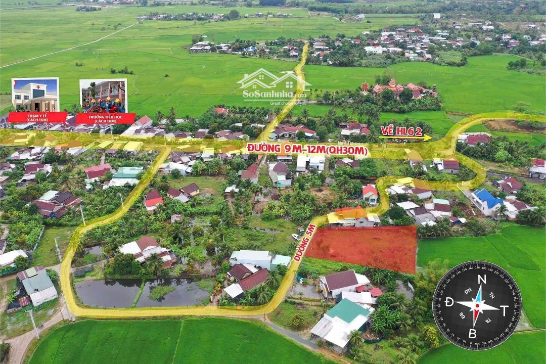Bán Đất 336M2 Tại Bình Lộc, Diên Khánh, 1,514 Tỷ, Hàng Hiếm Đẹp Nhiều Tiện Ích