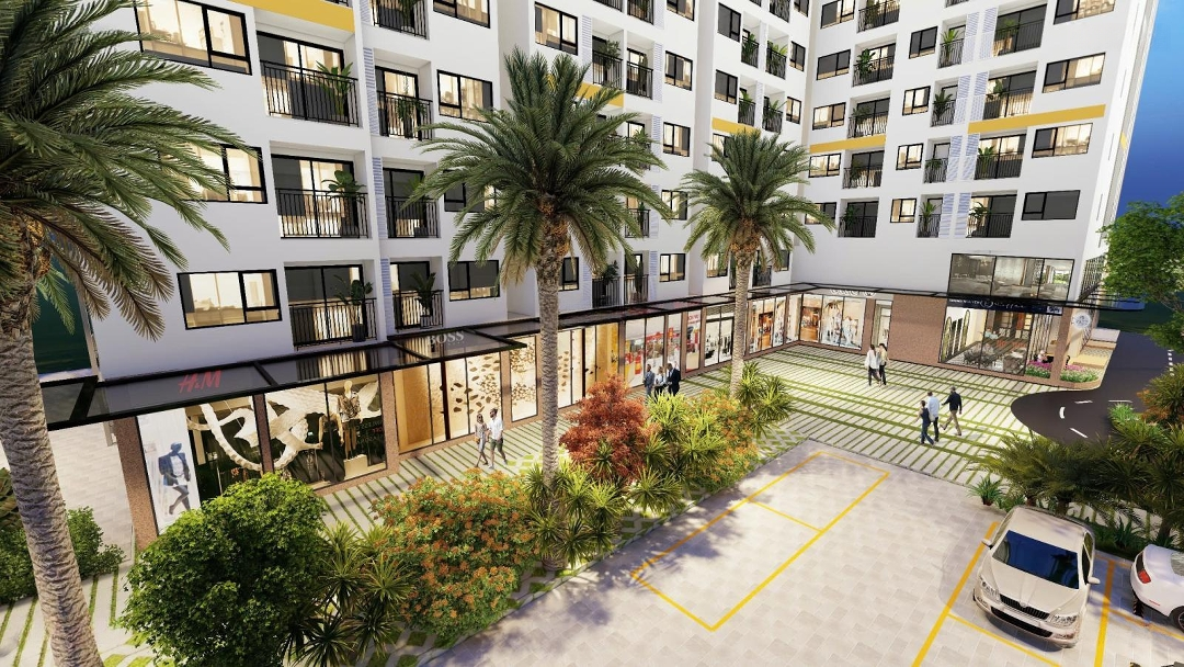 Căn Hộ 2 Phòng Ngủmặt Tiền Ql1A Thanh Toán Chỉ 420 Triệu Đến Khi Nhận Nhà, View Hồ Bơi Thoáng Mát