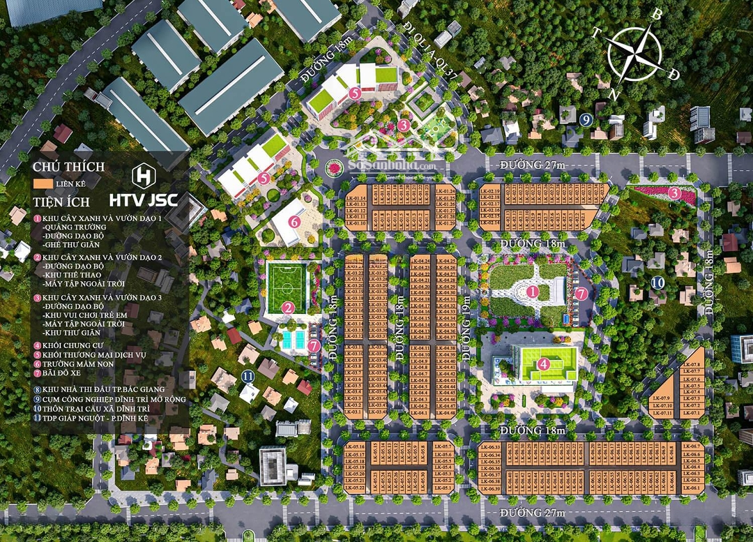 Đất Nền Tttp Bắc Giang Chỉ 50 Triệu/M2, Đã Có Sổ Đỏ Từng Lô, Kông Ép Xây, Hỗ Trợ Vay 0% 18 Tháng