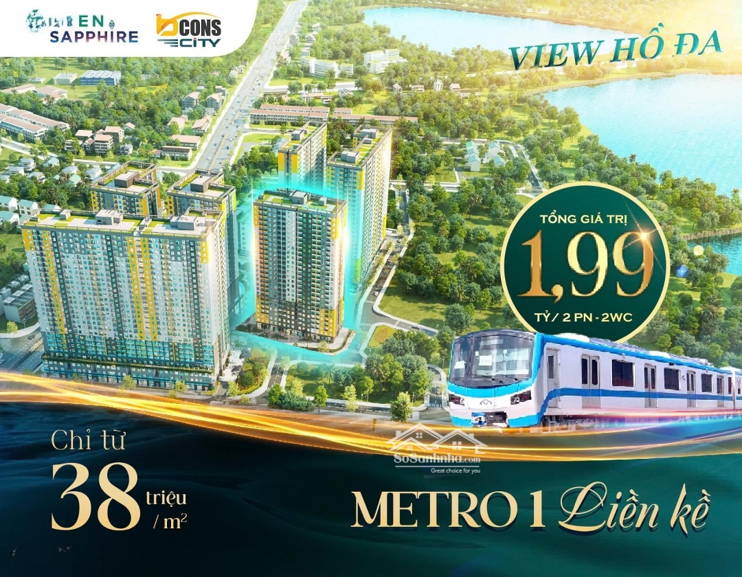 Chính Thức Nhận Booking Tháp Sapphire Kđt Bcons City Đại Học Quốc Gia Tp. Hcm