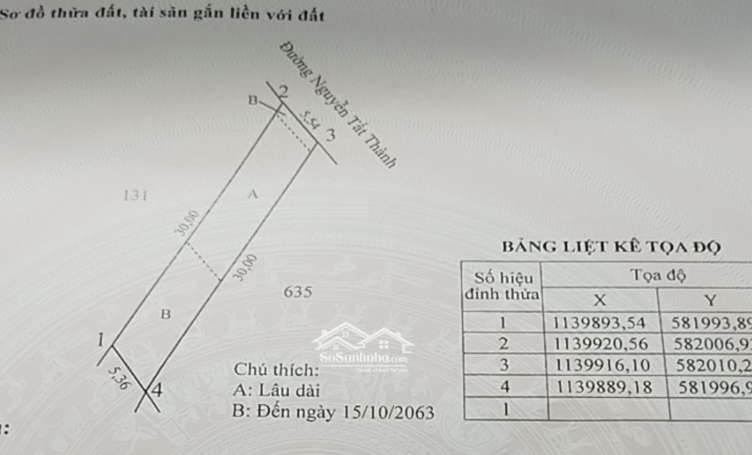Bán Đất Mặt Tiền Nguyễn Tất Thành (Thửa 634), 4,5 Tỷ, 144 M2, Mặt Tiền 5,54M, Phong Thủy Tốt