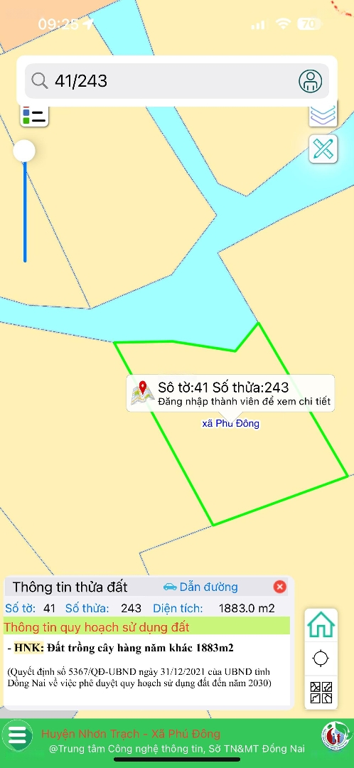 Chính Chủ Bán Cắt Lỗ Đất Phú Đông Nhơn Trạch Đồng Nai, 2200M², Giá Bán 3.7 Tỷ, Không Có Quy Hoạch