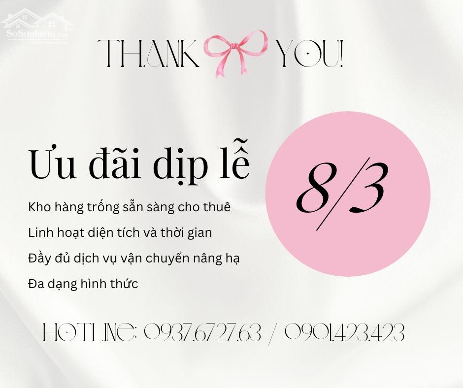 CHO THUÊ KHO XƯỞNG MẶT TIỀN ĐƯỜNG XE CONT KHU VỰC DĨ AN, BÌNH DƯƠNG