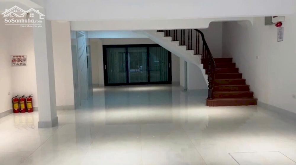 Cho thuê nhà Hoàng Ngân 6 tầng thang máy 130m2 2 mặt trước sau mới đẹp kinh doanh mọi mô hình