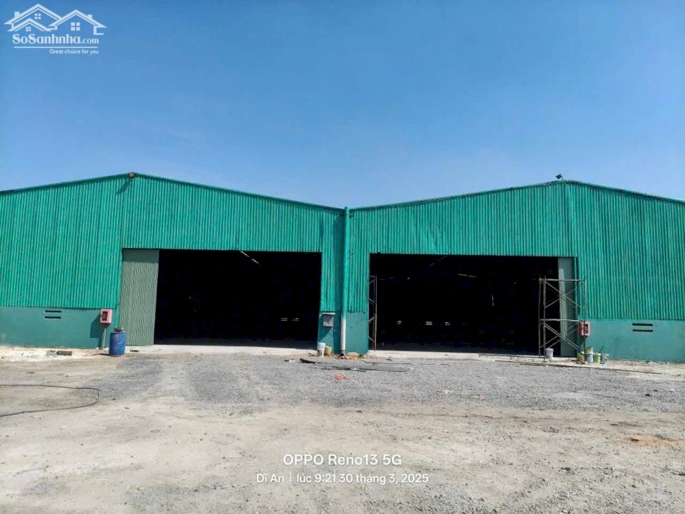 Cho thuê kho xưởng 5.000m² tại Dĩ An, Bình Dương – Giá chỉ 150 triệu/tháng, đường container, ưu tiên kho cơ khí. Liên hệ: Chothuexuongmiennam.com - 0366632092