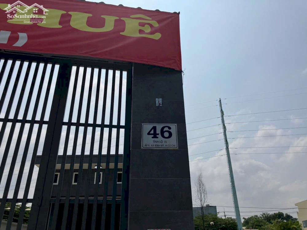 CHO THUÊ MẶT BẰNG KD/KHO 400M2 ( 1 TRỆT 1 LỬNG) GIÁ TỐT MẶT TIỀN TỈNH LỘ 15, CỦ CHI