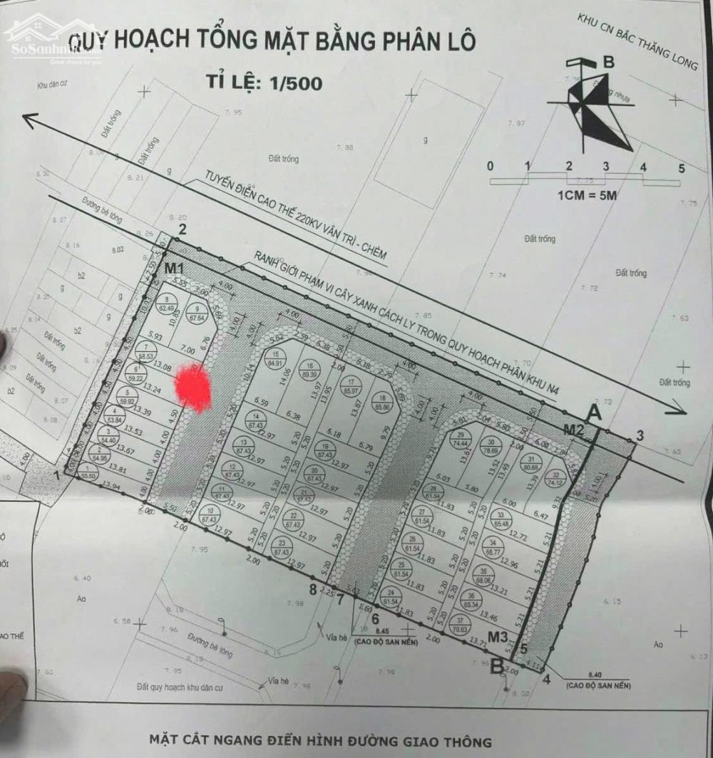 Sáp Mai , Võng La, Đông Anh Cổng C Khu Công Nghiệp Thăng Long  13x/m2  0336706721