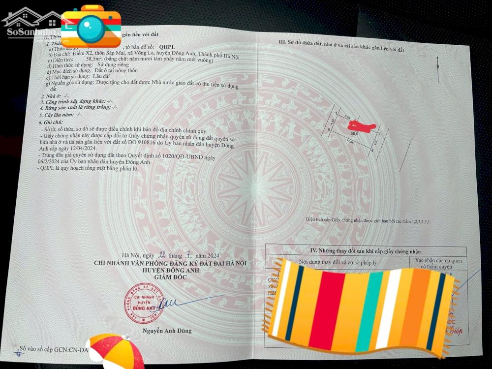 Sáp Mai , Võng La, Đông Anh Cổng C Khu Công Nghiệp Thăng Long  13x/m2  0336706721