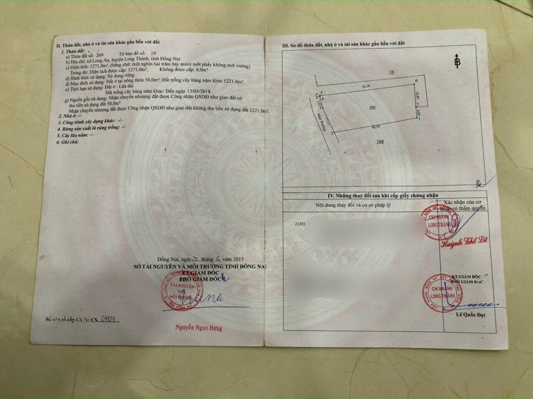 Cần Bán 3Lô Đấtmặt Tiềnđường Nhựa Phía Sau Ubnd Xã Long An, Thổ Cư Qh Full Ont, Mặt Trước Sb, Giá Rẻ