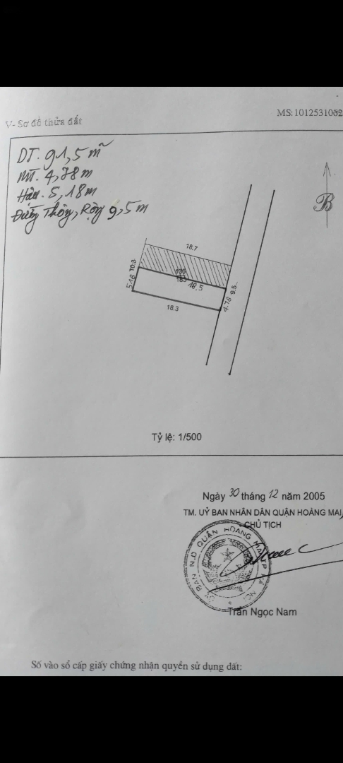 Chính Chủ Bán Đất Tại Phường Lĩnh Nam ,Quận Hoàng Mai,Hà Nội.