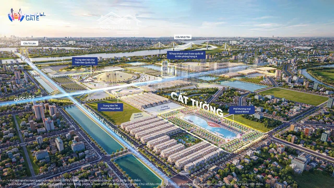 Bán Căn Nhà Phố Cát Tường 75M2 Vinhomes Cổ Loa (Global Gate) Đông Anh - Tiện Ích Hoàn Hảo